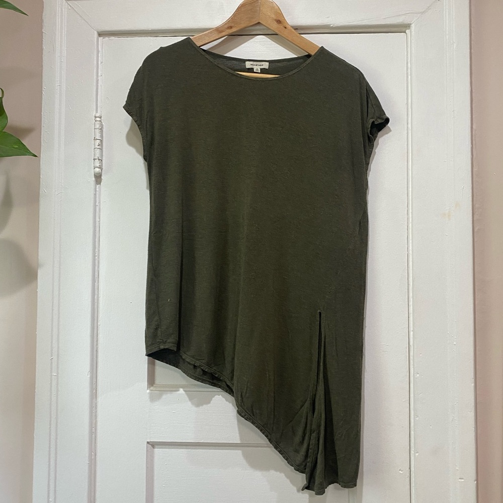 Max studios green shirt size small